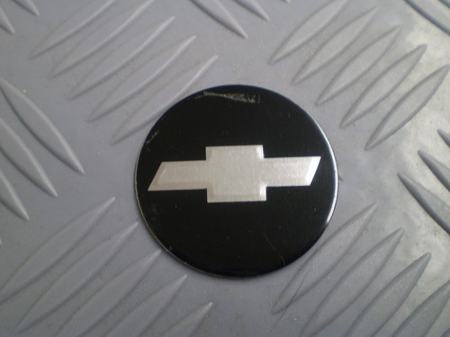 NOS Chevy CHEVROLET Hub Cap Wheel Cover INSERT EMBLEM Stickers 1 5/8 inch SET - Bild 2 von 3