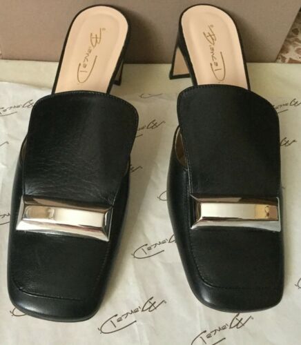 Holzschuhe BIANCA DI Frau, Black Farbe, Größe 41, Leather Schwarz Farbe