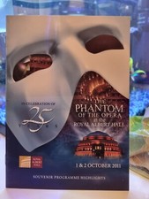 Phantom Of The Opera 25 th Anniversary Programme and postcard set