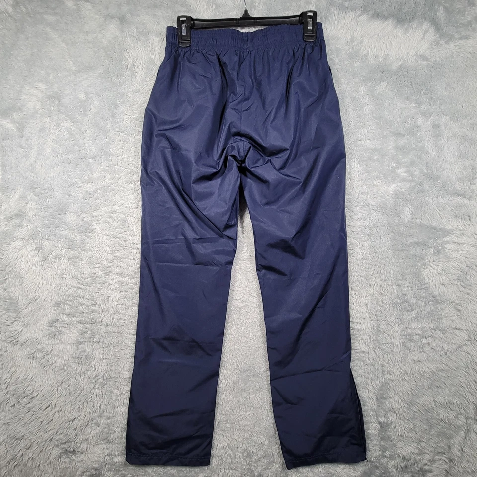 Calça Augusta Track Feminina Pequena Azul Marinho Puxador Cordão Malha Forrada 27x30 - Imagem 2 de 4