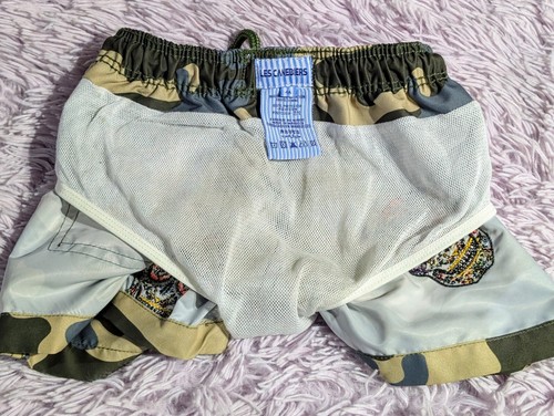 Sugar Skull Les Canebriers Boys Swim Trunks Tag Size 4a = 24mo All Over Mex Camo - Picture 8 of 15
