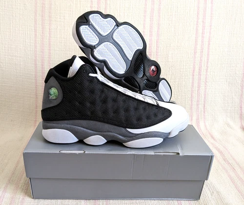 Air Jordan 13 Retro Black Grey Flint AJ13 2023 DJ5982-060 Men's Shoe Size 13
