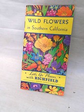 1932 Richfield Oil Gas Wild Flowers California Booklet & Government Inspection