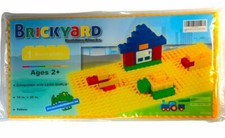 Lego & Duplo Building Blocks Base Plate -Large - Yellow Brickyard 10 x 20"