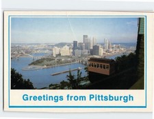 Postcard The Duquesne Incline 1877 and The Point Pittsburgh Pennsylvania USA