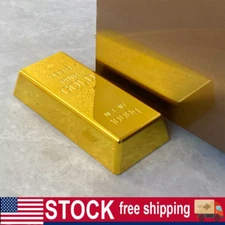 1 KG Door Stopper Brick Fake Golden Bullion Real Look No Slip Soft Stop