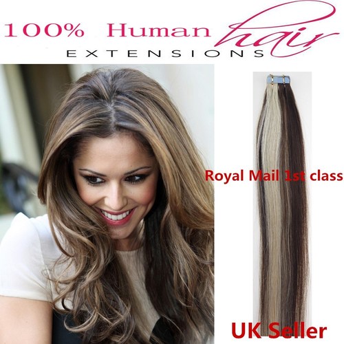 Best Quality 14''24" Invisible TapeIn 8A* Remy Human Hair Extensions
