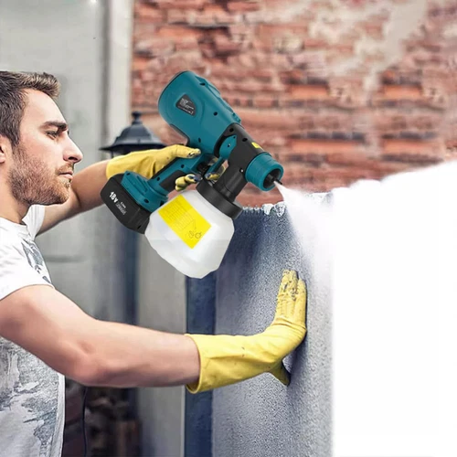 Paint Sprayer for Makita 18V LXT Battery HVLP Spray Paint Gun for Home Interior - Picture 7 of 12