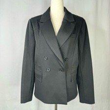 Spiegel Blazer Black Double Breasted Academia Office Classic Size 12