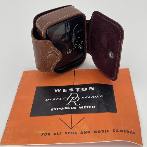 Vintage Weston Light Meter Model 853 w/ Original Case And User Manual