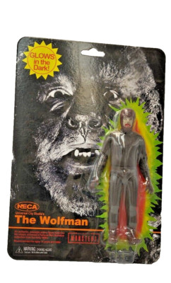 Neu OVP Universal Monsters - Retro Glow The Wolfman Wolf Man 18 cm Figur Neca *