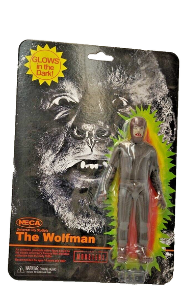 Neu Ovp Universal Monsters - Retro Glow The Wolfman Wolf Man 18 Cm Figur Neca *-image