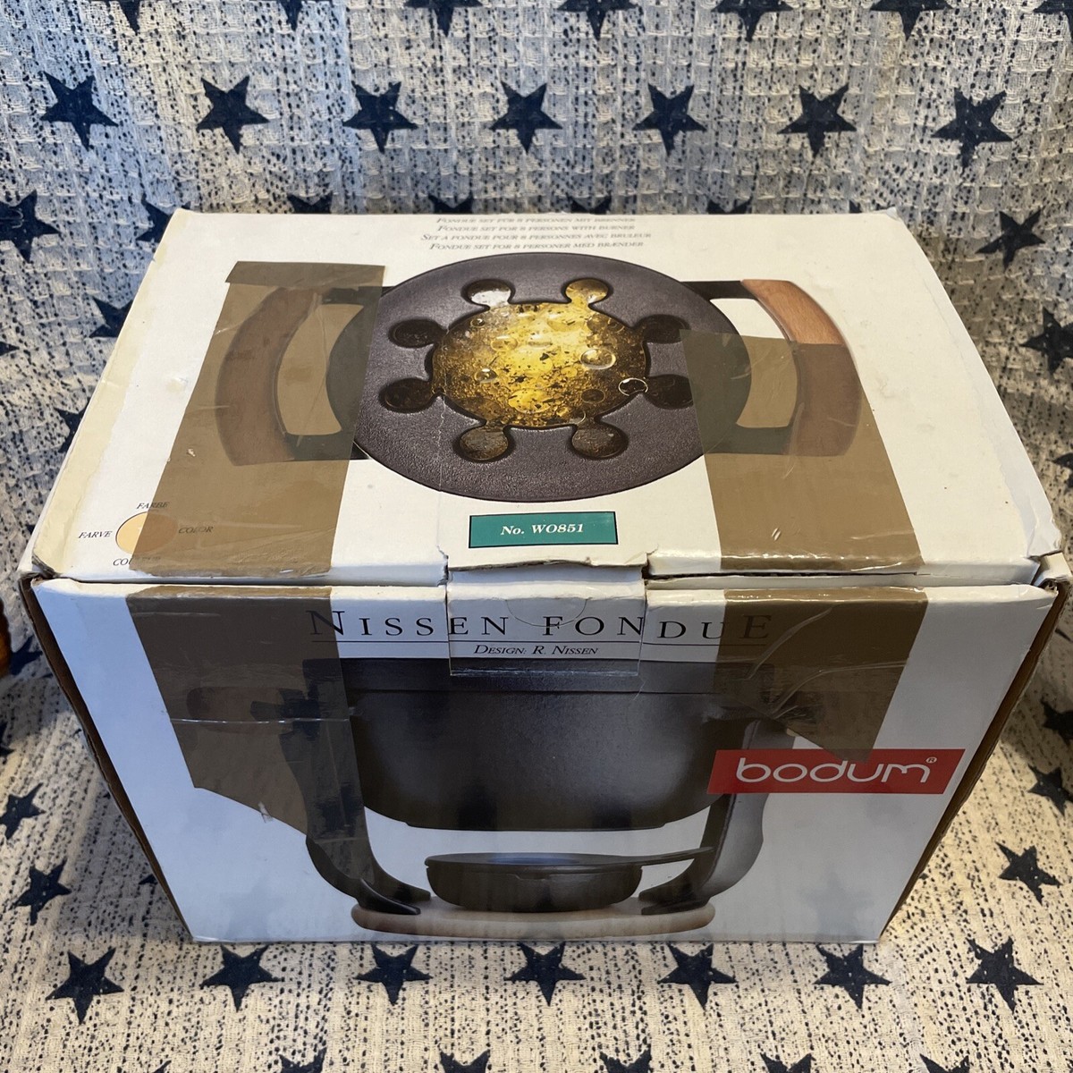 北欧 ヴィンテージ Nissen デンマーク製 フォンデュセット 鋳物 ボダム 北欧 ヴィンテージ Nissen デンマーク製 フォンデュセット 鋳物 ボダム