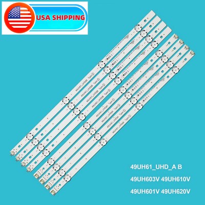 New LED Strips For LG 49UH6109 49UH610A 49UH610T 49UH610V 49UH6110 49UH6030 