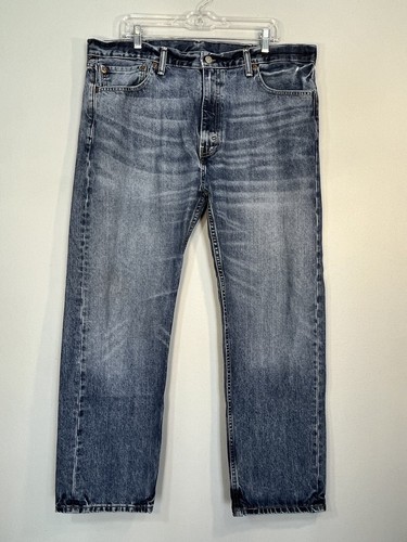 Levis 505 Jeans Straight Cut Mens Jeans 40x30 - Picture 2 of 12