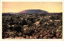 Vintage Postcard- Volcanic cone and lava bed, NM