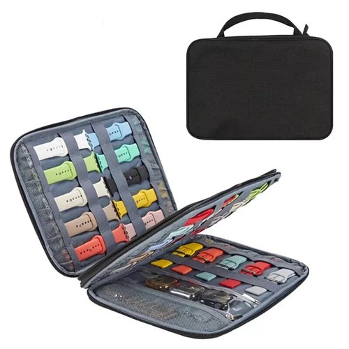Portable Storage Bag Organizer Pouch case For Apple Watch Band watch storage box - Imagen 3 de 16