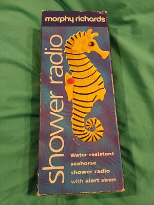 Vintage Morphy Richards Seepferdchen Duschradio Originalverpackt Selten Retro 90er Neu