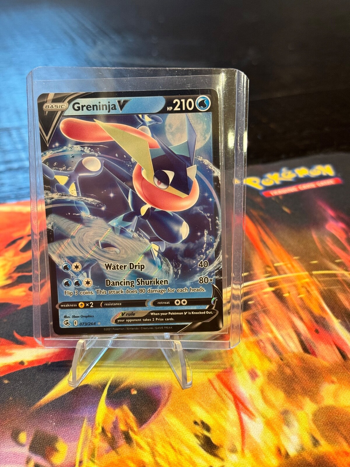 Greninja V 73/264 Ultra Rare Fusion Strike Pokemon TCG Near Mint