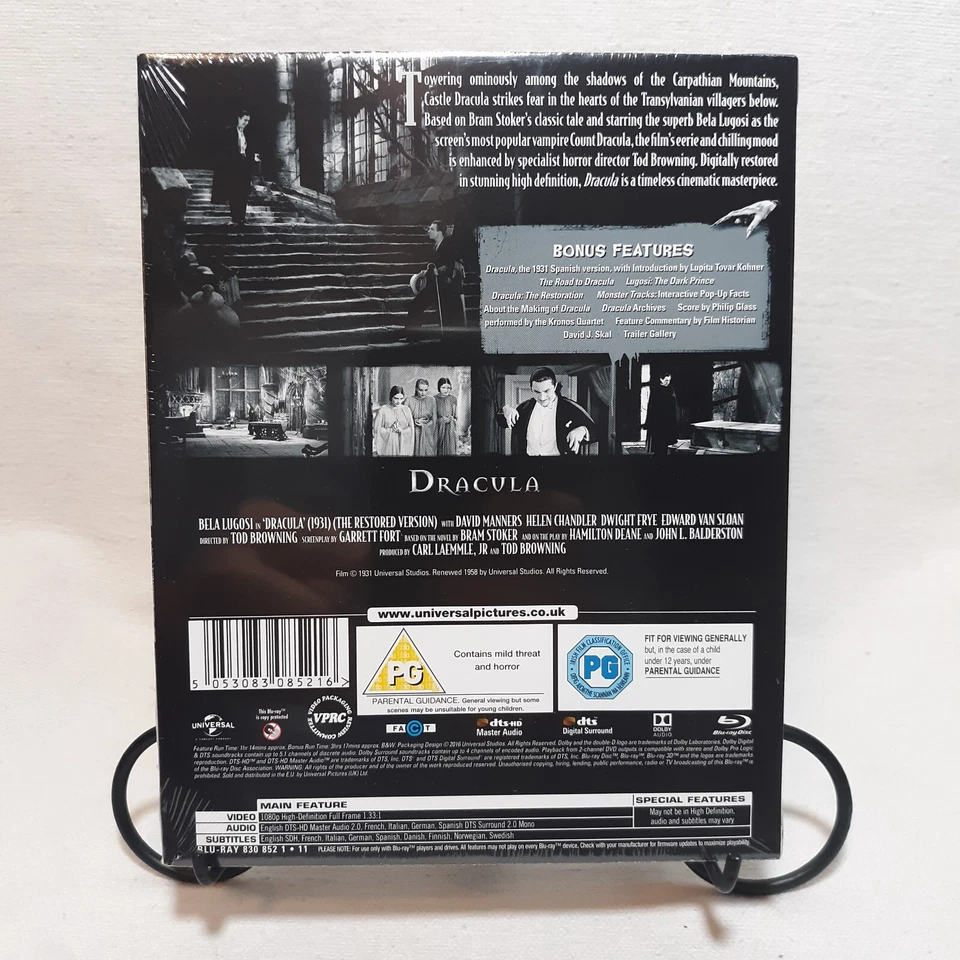 Дракула (1931) больше не издающийся Blu-Ray Steelbook с коробкой. Это был выпуск только в Великобритании - Изображение 2 из 4