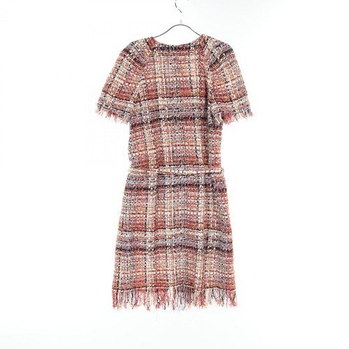 Abito CHANEL maniche corte #36 P57900V43868 lana tessuto tweed multicolore usato - Foto 2 di 6