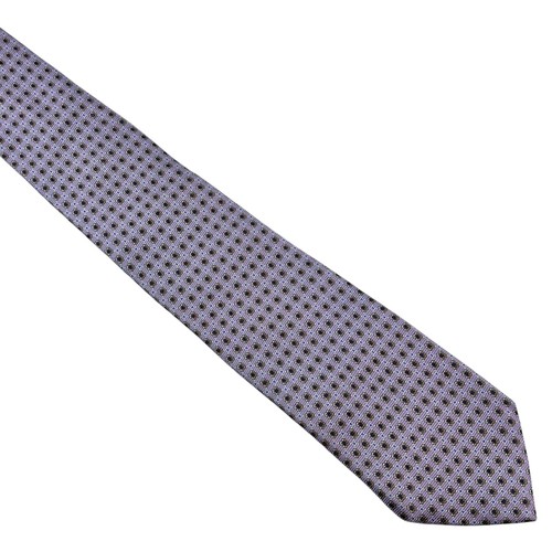Luigi Borrelli Napoli Tie lavender floral medallion Italy Necktie Silk 3.5 X 63” - Picture 5 of 15