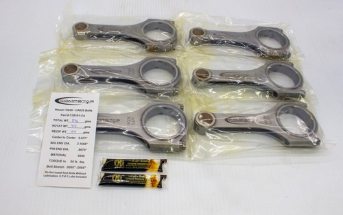 Callies Compstar 5.677 Nissan VQ35 H-Beam Connecting Rods - CA Bolts C25101-CA - Foto 4 di 6