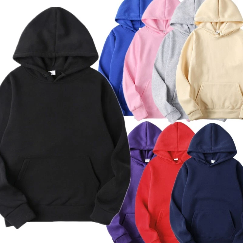 Men Long Sleeves Drawstring Plain Hooded Sweatshirt Pullover Hoodie Thermal Top
Opens in a new windo