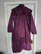 Womens Lighthouse Outback 3/4 Waterproof Rain Coat Plum Colour Bnwt Size Uk 18