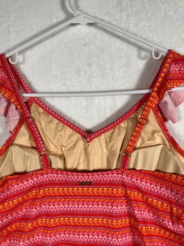 Cabana Life One Piece Swimsuit Size Large Empire Waist Ruffle Boca Raton NEW - Picture 7 of 15