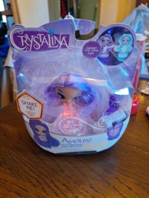 Crystalina Amethyst Color Changing Sprite - Amulet + Moon Stand - Brand New
