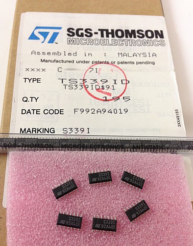 6 pezzi TS339 ID MICROPOWER QUAD CMOS COMPARATORE -40 a +85°C TLC339 NUOVO - Foto 1 di 9