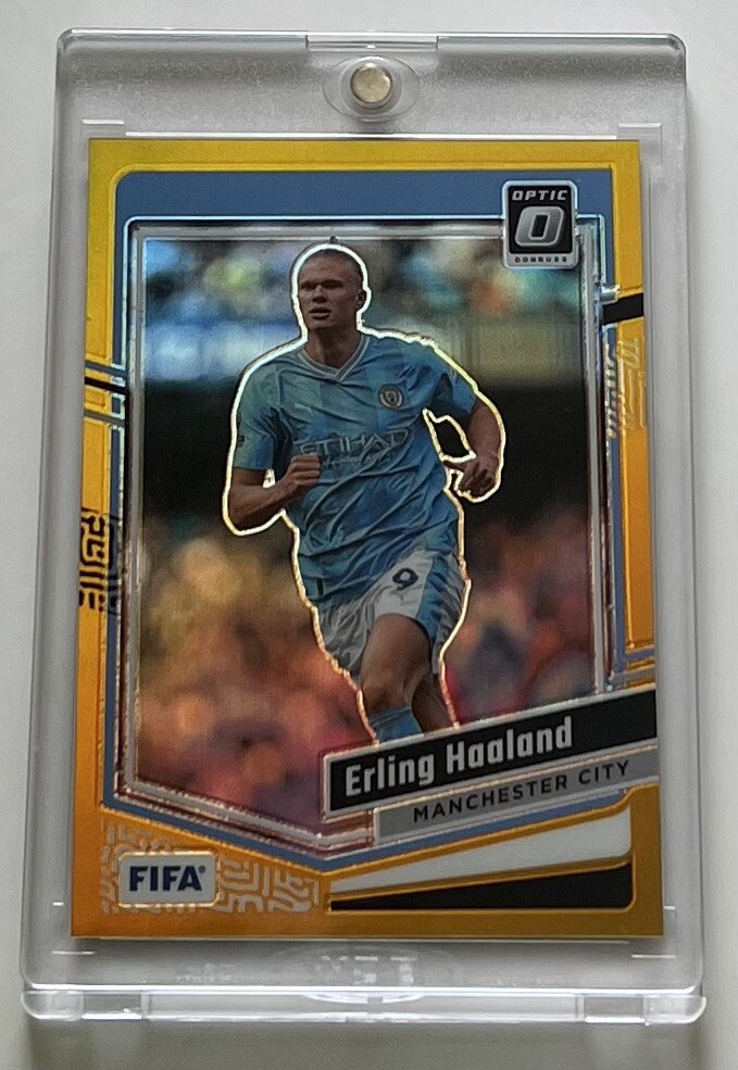 2023-24 Panini Donruss Optic FIFA Erling Haaland GOLD #/10 #89 GEM MINT