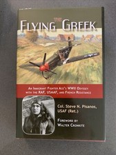 The Flying Greek Immigrant Fighter Ace's WWII Steve N Pisanos SIGNED 2008 HCDJ