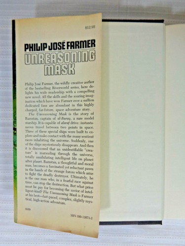 Philip José Farmer: The Unreasoning Mask 1981 HC/DJ First Edition VG - Bild 3 von 5