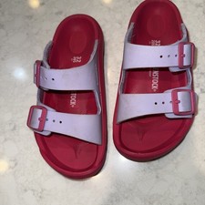 Birkenstock Mogami Sandals Girl Eu 32 US 1-1.5 Pink Purple 2: Buckle Straps