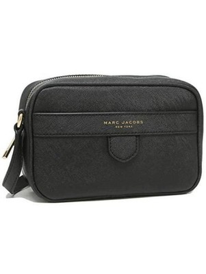 Marc Jacobs Black Liaison Saffiano Leather Crossbody Bag- New!