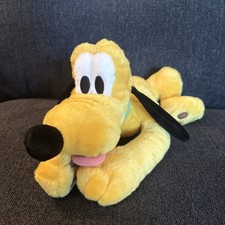 Disney Store Genuine PLUTO Plush Stuffed Animal Laying 16" Authentic Vintage