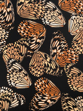 2,7 m Chiffon Stoff schwarz