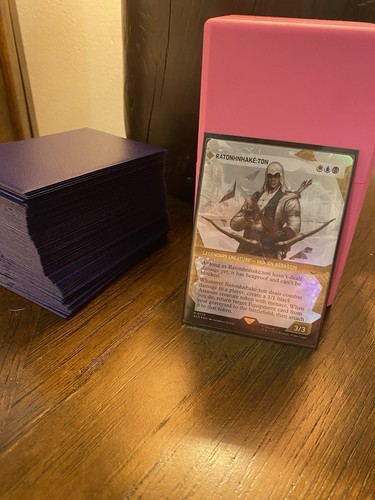 RATONHNHAKÉ:TON Pre-Constructed Commander Deck Includes Sleeves & Ultra-Pro Case - Picture 2 of 3