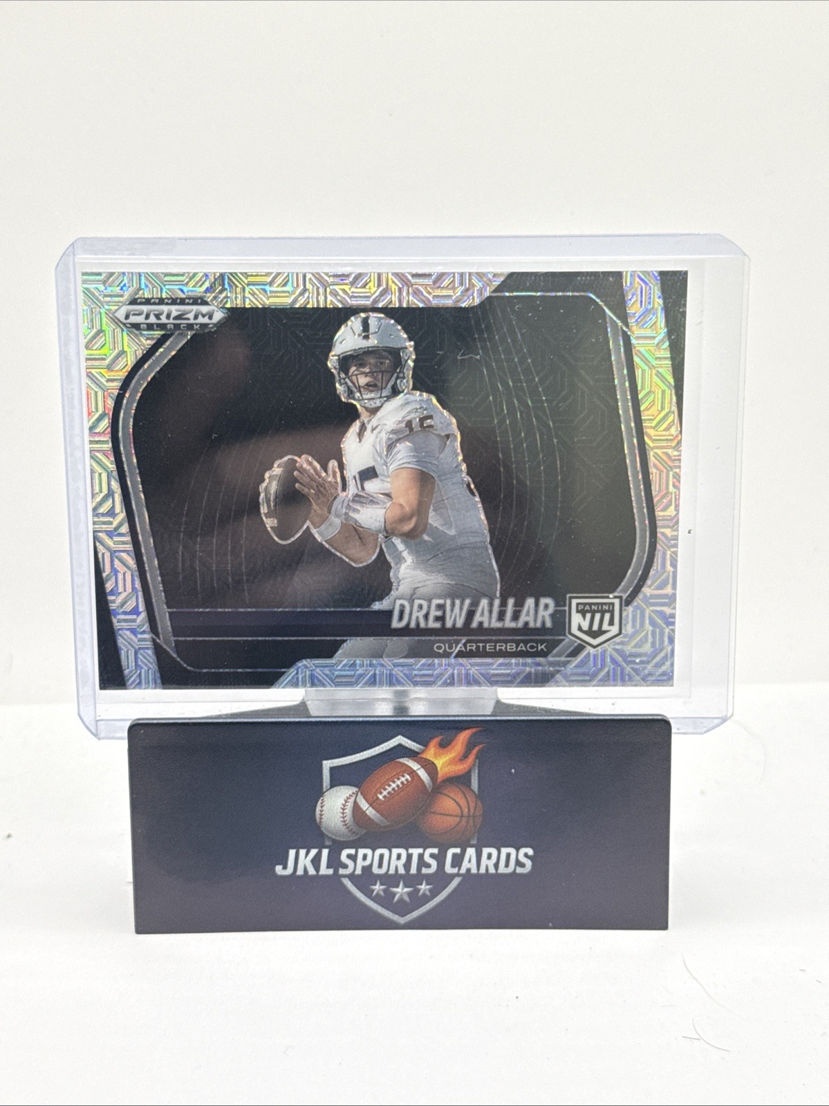 2025 Panini Prizm Black #195 Drew Allar Prizms Mojo #/25