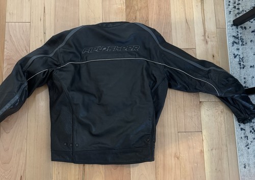 Men’s FIELDSHEER Size 50 Black Leather Motorcycle Jacket - Picture 8 of 11