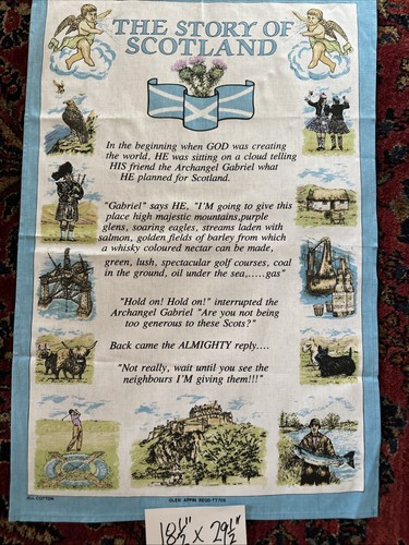 6 Scottish tea towels. Caledonia, Brave Scots, Boat of Garten, 1994, "4 Seasons" - Picture 4 of 12