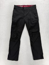 Wrangler Outdoor Series Cargo Pants Mens 32x30 Black Stretch Nylon Hiking Tech
