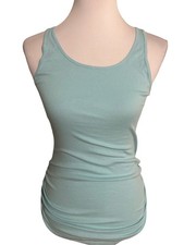 Old Navy Fitted Light blue Ribbed Tank Top - Slim Scoop Neck