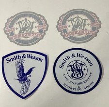 Smith Wesson Advertising Stickers Lot Of 4 Vintage