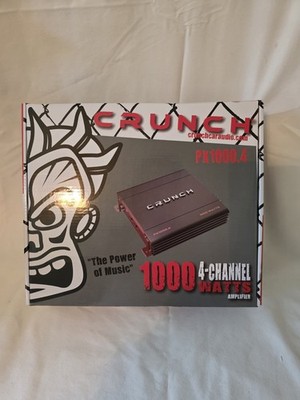Crunch PX1000.4 1000W RMS 4-Channel Car Audio Amplifier w/ Box Manual