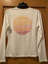 Salt Life Women's White Sunny Side L/S SLX DriFit Performance Shirt NWT Size S