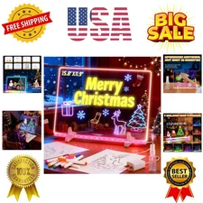 20-Inch LumiBoard LED Drawing Board for Kids, Light Up Acrylic Dry Erase Led ...