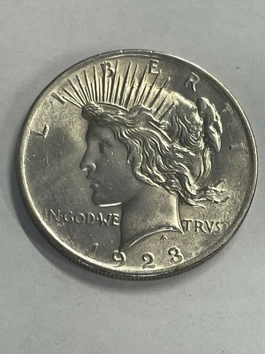 1923 Peace Silver Dollar, BU, Uncirculated, Presented By REEDERSONG